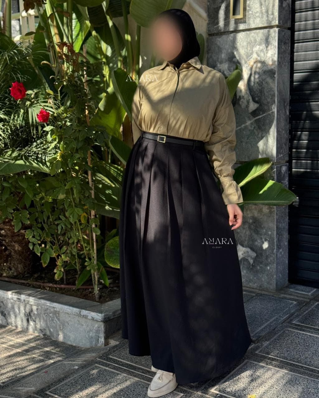 تنورة الشتاء مريحة مع قميص البوبلين لوك مثالي لهذا الموسم principal